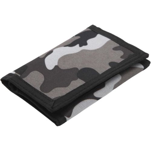 asas-1 Pcs Portefeuille Fin Portefeuille À Trois Volets -Portefeuille Mince En Toile Porte-Monnaie Rfid Portefeuille De Sport Zippé Pour Garçons Enfants Hommes Cadeaux Voyage Extérieur