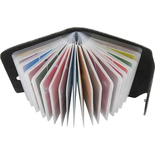asas-Porte Cartes De Crédit Femmes Homme Cuir-20 Fentes