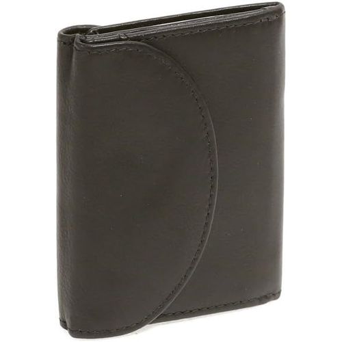 asas-Petit Portefeuille,Cuir Véritable,Noir Mini-Edition''