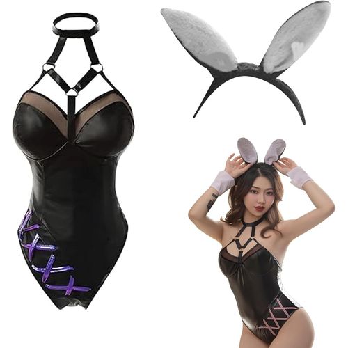 Asas-Tenue Sexy Pour Femme Cache-Coeur Ensemble Sexy Lingerie Érotique Femme Mode Sexe Sous-Vêtements Sexy Femme Personnalité Tendance Lingerie Cuir Vernis Femme