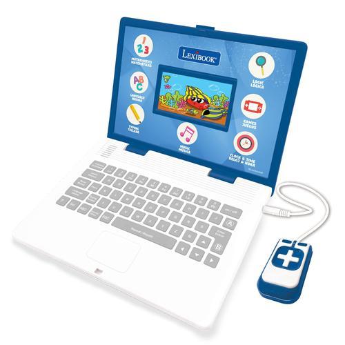 Lexibook Ordinateur Portable Éducatif Et Bilingue Espagnol Anglais Jouet Pour Enfant Garçons Et Filles 130 Activités Apprentissage Des Jeux Et De La Musique Bleu Jc798i2 Blue