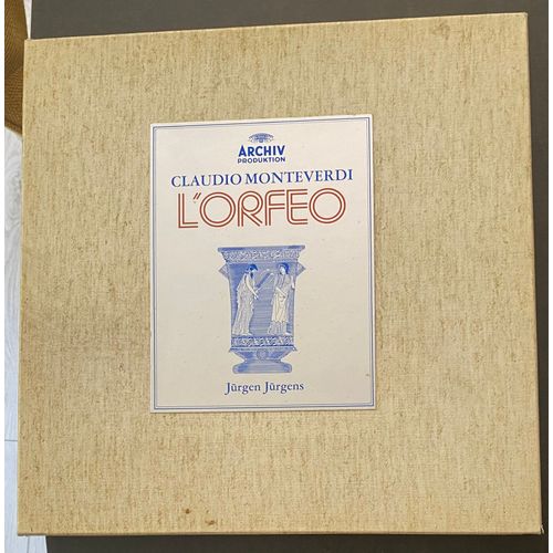 Coffret De 3 Vinyles Stéréo 33 Tours - L'Orfeo- Monteverdi