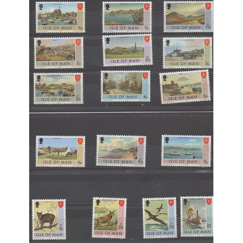 Ile De Man Timbres Divers 1973