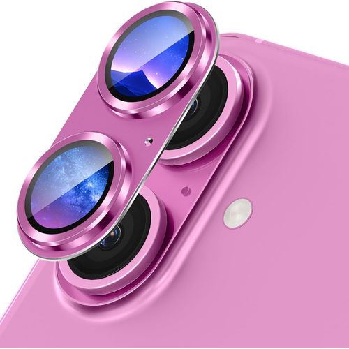 KALANKA-Protection Objectif pour iPhone 16/16 Plus Protection Appareil Photo,Givr¿¿ Verre Tremp¿¿ Alliage D'aluminium Cam¿¿ra Arri¿¿re Protecteur pour iPhone 16/16 Plus Camera Protector