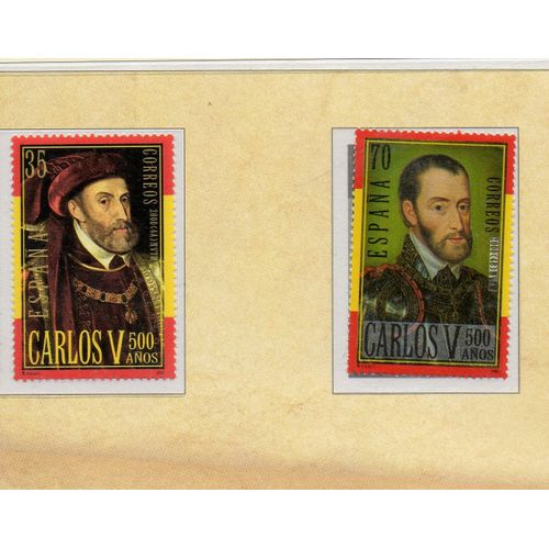 Espagne Timbres L'Empereur Charles-Quint 2000