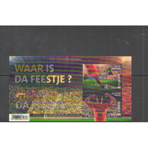 Belgique Timbre Le Football Et La Fête 2021