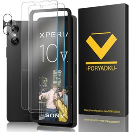Kalanka-2+2+1 Pi¿¿Ces Verre Tremp¿¿ Pour Sony Xperia 10 Vi 5g (2 Pi¿¿Ces)+ Cam¿¿Ra Protecteur(2 Pi¿¿Ces), Sans Bulle, Ultra Hd, 9h Duret¿¿, 3d Couverture Compl¿¿Te Protection ¿¿Cran Pour Sony Xperia 10 Vi