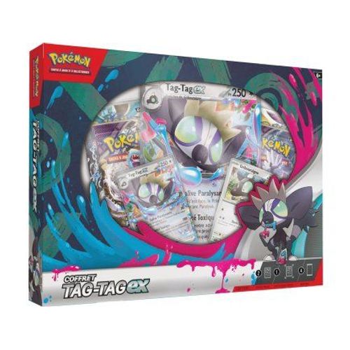 Coffret Pokemon Tag-Tag Ex 250 Pv - Carte A Collectionner Version Française - Set Edition Collector + 1 Carte Tigre