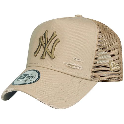 New Era Mesh Trucker Cap Distressed New York Yankees Noir