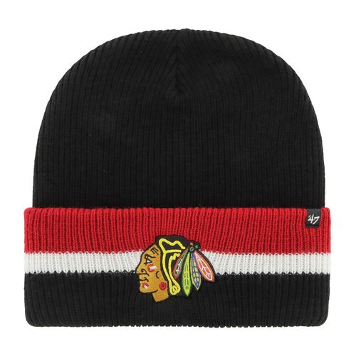 47 Brand Knit Bonnet - Split Cuff Chicago Blackhawks