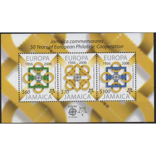 Jamaïque Timbre Europa 1956-2006
