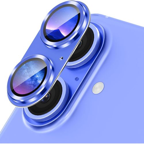 KALANKA-Protection Objectif pour iPhone 16/16 Plus Protection Appareil Photo,Givr¿¿ Verre Tremp¿¿ Alliage D'aluminium Cam¿¿ra Arri¿¿re Protecteur pour iPhone 16/16 Plus Camera Protector