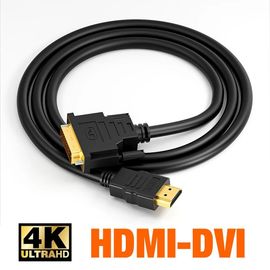 Câble HDMI vers DVI HD 1080P 4K 60Hz, adaptateur convertisseur pour Xbox PS4 TV Box, moniteur de projecteur, câble DVI vers HDMI 1.5m 5m-1,5m-Noir