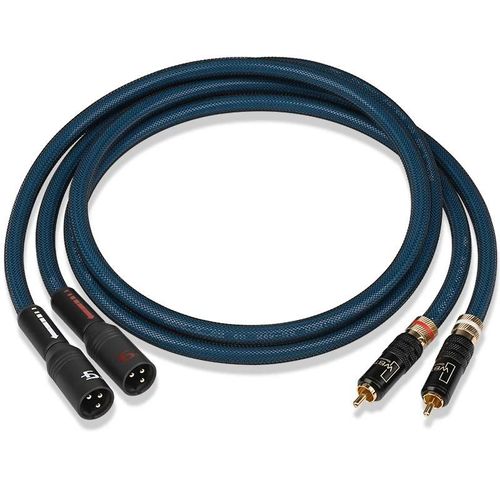 ATAUDIO une paire de câbles Hifi RCA vers XLR pour haut-parleur DVD haut de gamme OCC argent plaqué noyau 2RCA mâle vers 2XLR mâle et femelle câble Audio-3M-2RCA to 2XLR Male