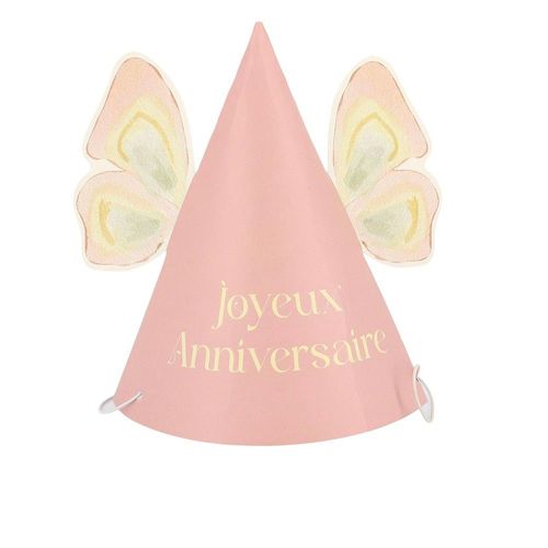 4 Chapeaux Carton Anniversaire Fairy World 17.5cm