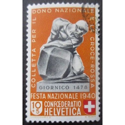 Suisse N°350 Croix Rouge Oblitéré