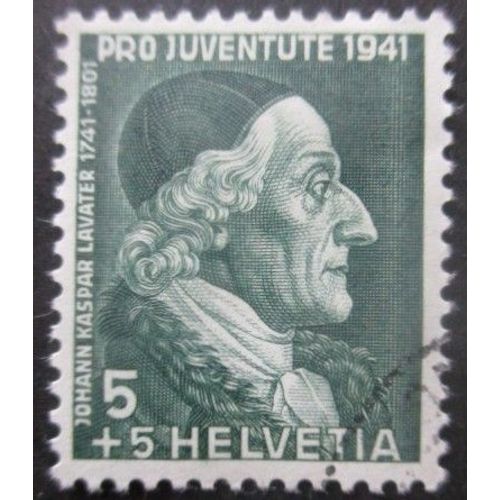 Suisse N°371 Jean Gaspard Lavater Oblitéré