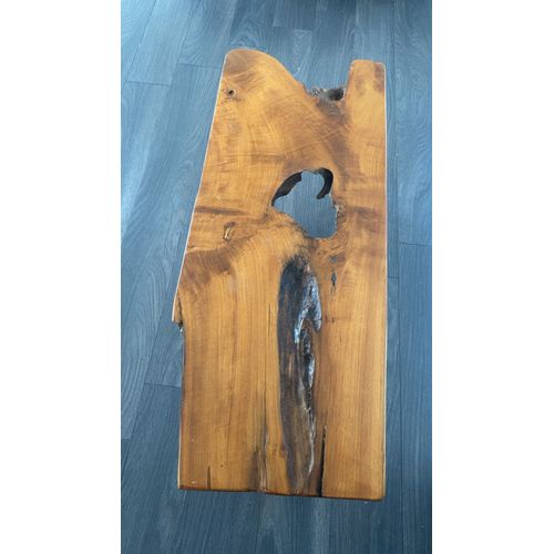 Table Basse En Teck Massif Et Acier