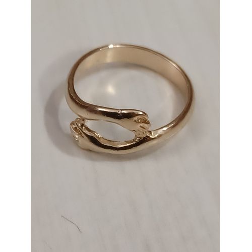 Bague Métal Doré,Câlin,Taille 16.56 Mm