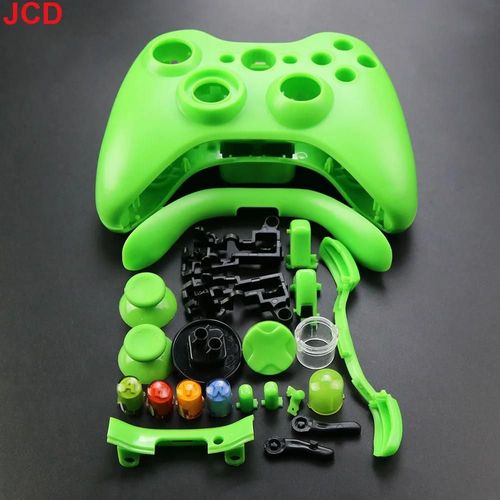 Boîtier Complet Pour Manette De Jeu Sans Fil Xbox 360, Pièces De Rechange-Green