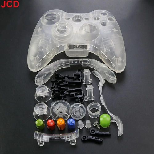 Boîtier Complet Pour Manette De Jeu Sans Fil Xbox 360, Pièces De Rechange-Transparent