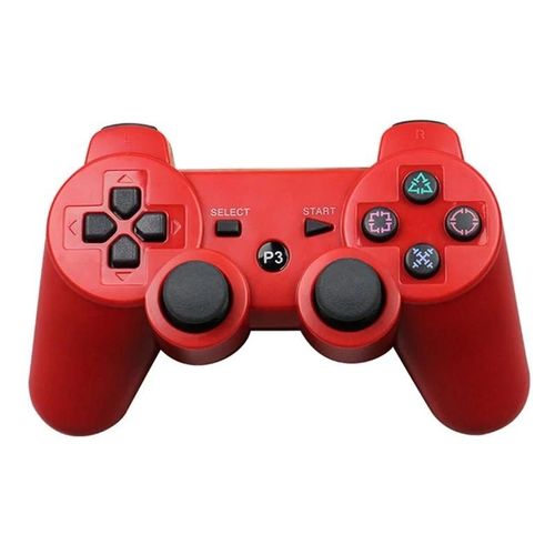 Manette Bluetooth Sans Fil Pour Sony Ps3, Manette De Jeu, Manette De Jeu Play Station 3, Poignée À Distance Pour Sony Playstation 3-Rouge