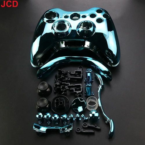 Boîtier Complet Pour Manette De Jeu Sans Fil Xbox 360, Pièces De Rechange-Blue Plated