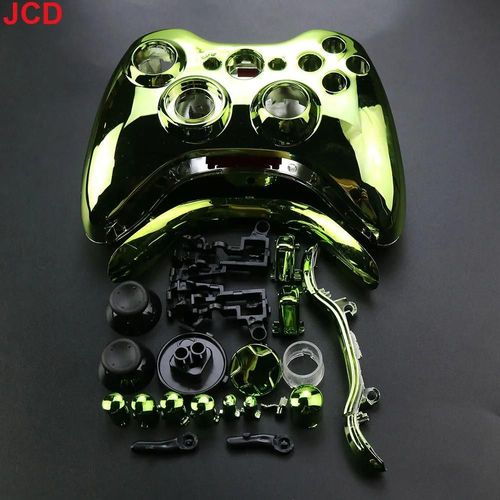 Boîtier Complet Pour Manette De Jeu Sans Fil Xbox 360, Pièces De Rechange-Green Plated