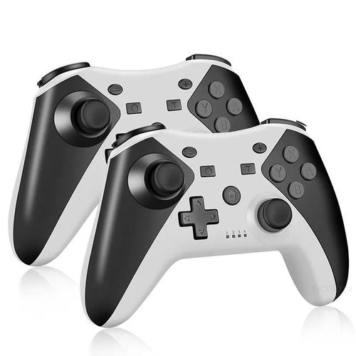 Manette Bluetooth Sans Fil Pour Nintendo Switch Pro, Manette De Jeu Compatible Avec Switch Pro, Oled, Lite, Pc, Android-2pcs Mw