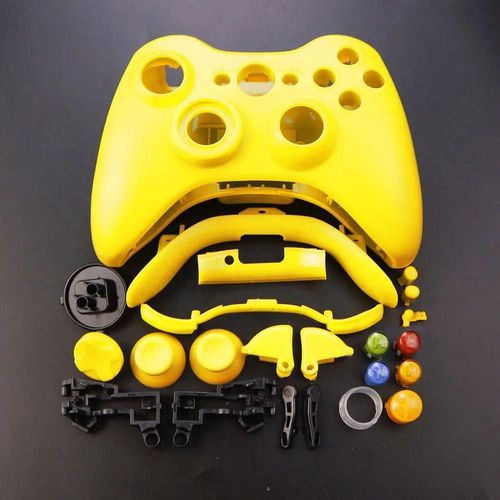 Manette De Jeu Sans Fil Xbox 360, Boîtier Complet, Coque Avec Boutons, Kits, Anciers Analogique, Pare-Chocs, Accessoires-Yellow
