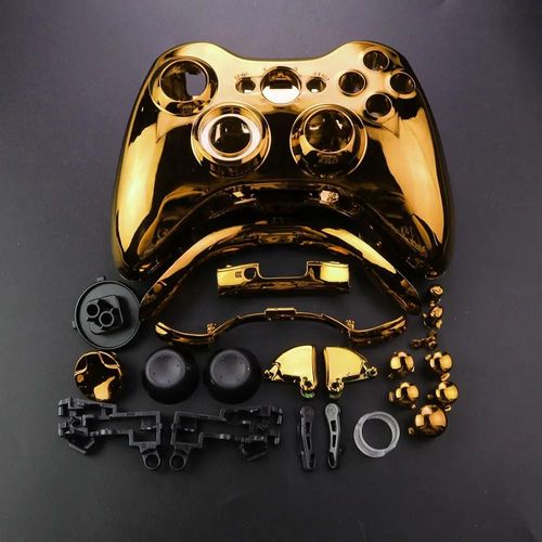 Manette De Jeu Sans Fil Xbox 360, Boîtier Complet, Coque Avec Boutons, Kits, Anciers Analogique, Pare-Chocs, Accessoires-Chrome Orange