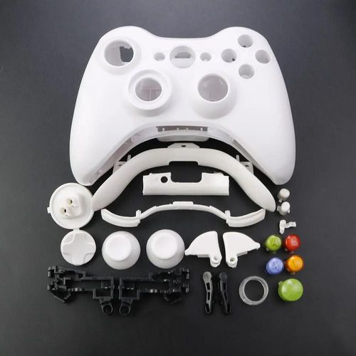 Manette De Jeu Sans Fil Xbox 360, Boîtier Complet, Coque Avec Boutons, Kits, Anciers Analogique, Pare-Chocs, Accessoires-White