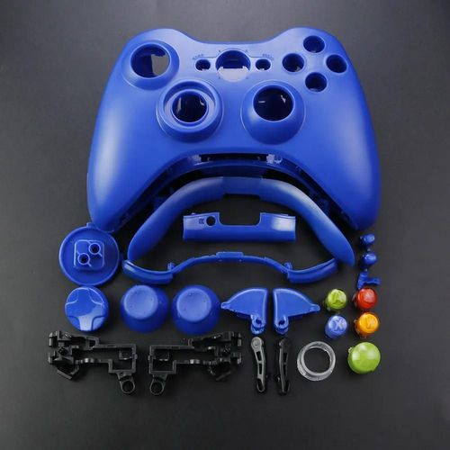 Manette De Jeu Sans Fil Xbox 360, Boîtier Complet, Coque Avec Boutons, Kits, Anciers Analogique, Pare-Chocs, Accessoires-Blue