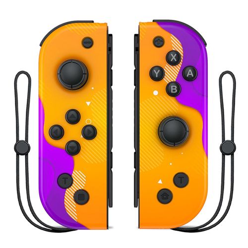 Manette Sans Fil Pour Nintendo Switch, Ios, Android, Pc, Poignée De Réveil À Vibration Turbo, Anneau De Fitness Bt, Contrôle Des Jeux Vidéo-2130-Orange