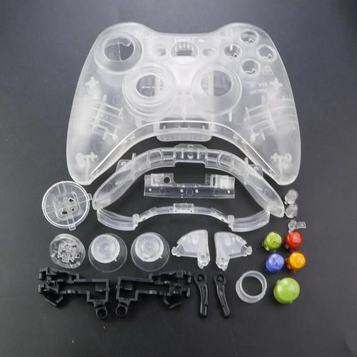 Manette De Jeu Sans Fil Xbox 360, Boîtier Complet, Coque Avec Boutons, Kits, Anciers Analogique, Pare-Chocs, Accessoires-Clear