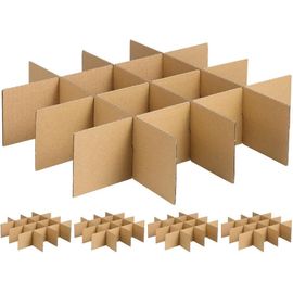 lbgwp60-Lot De 5 Séparateurs En Carton Pour Cartons De Déménagement-Stable Et De La Vaisselle Pour Un Et Une Expédition Sécurisés-Boîtes Avec Compartiments-Idéal Pour Les