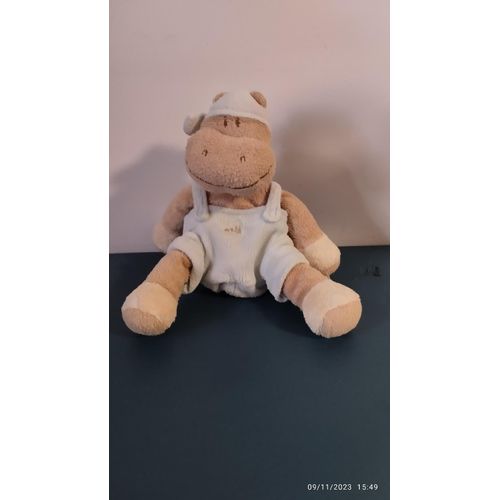 vintage petit doudou hippopotame salopette Noukie's Rakuten