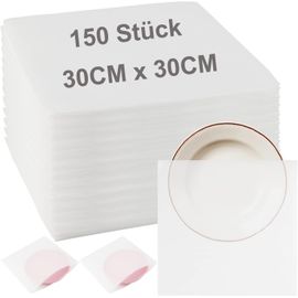 lbgwp60-150 Pcs 30X30Cm Demenagement Feuilles Mousse Papier Feuilles De Papier D'Emballage En Mousse Bulle Déménagement Carton Pour Cartons Déménagement Vaisselle, Plats, Assiettes, Verres Emballage