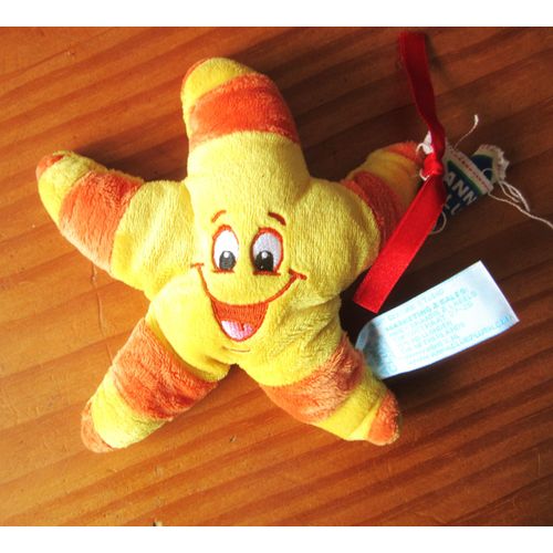 Doudou Peluche Étoile De Mer Anna Club Plush Jaune Et Orange