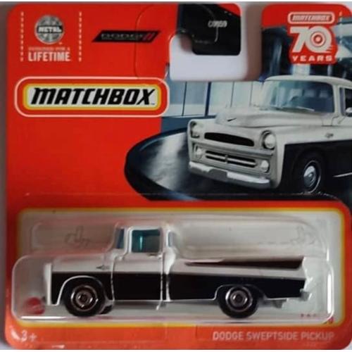 Matchbox 1957 Dodge Sweptside Pickup 14/100 Série 2023 Blanc Blanc/Noir