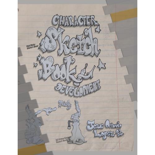 Rad Ricky Sketch Book: 2d Video Game Sketch Book