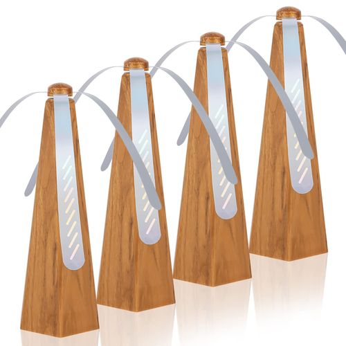 4 Pack Ventilateur de table Ventilateur de table portable pour la propreté des repas Ventilateur de table pour l'extérieur, l'intérieur, le pique-nique, le dîner, la salle de classe (grain de bois)