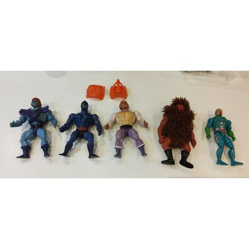 Lot De 5 Figurines Les Maîtres De L'univers - Musclor, Grizzlor, Hydron, Motu