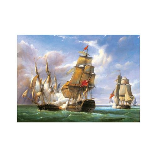 Puzzle Castorland - Copie Du Combat Entre Les Vaisseaux Français Et Anglais, 3000 Pièces