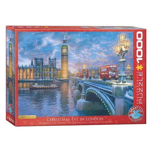 Puzzle Eurographics - Dominic Davison : Le Réveillon De Noël À Londres, 1000 Pièces
