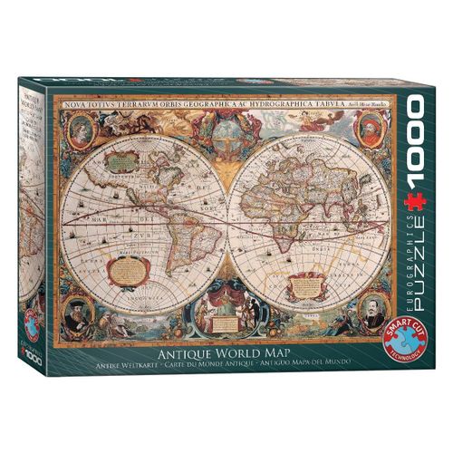 Puzzle Eurographics - Carte Du Monde Antique, 1000 Pièces