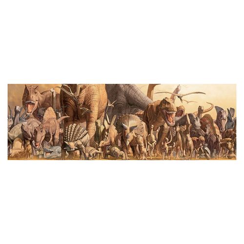 Puzzle Panoramique Eurographics - Haruo Takino : Dinosaures, 1000 Pièces
