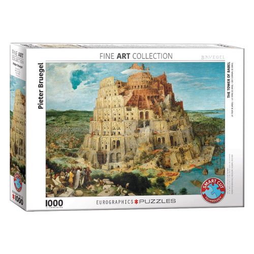 Puzzle Eurographics - Pieter Bruegel : La Tour De Babel, 1000 Pièces