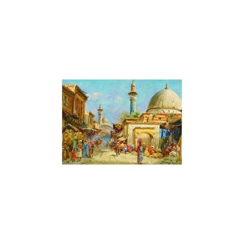 Puzzle Puzzle Or - Carl Wuttke : Orientaliste Street View, 1000 Pièces