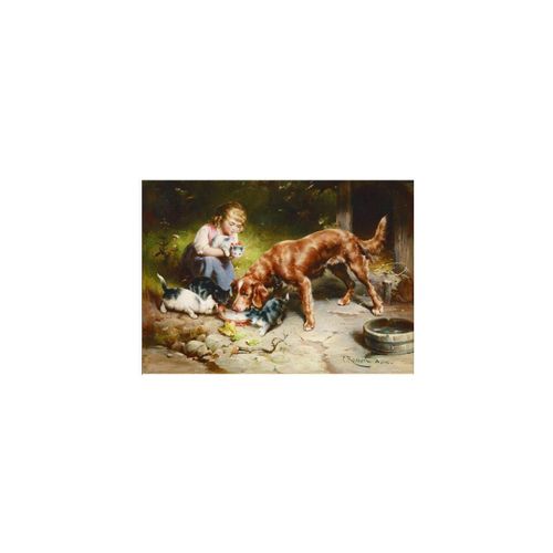 Puzzle Gold Puzzle - Carl Reichert : Dîner, 500 Pièces